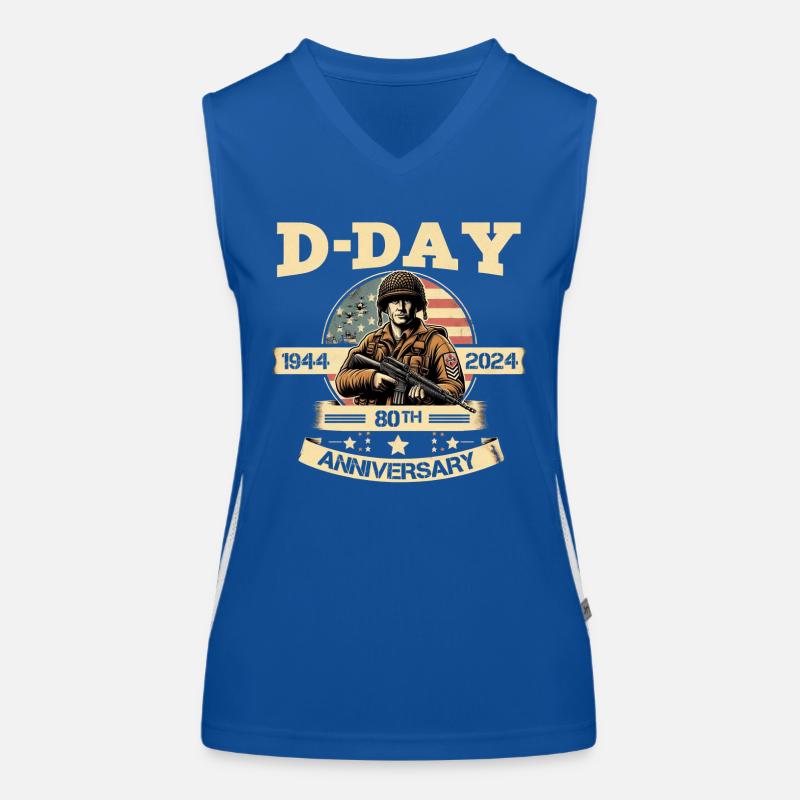 D-DAY 80. JAHRESTAG Funktionelles Kontrast-Tank Top für Frauen