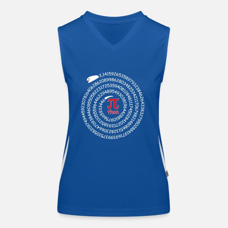 Pi Python Wortspiel Kreiszahl Schlange Mathematik Funktionelles Kontrast-Tank Top für Frauen