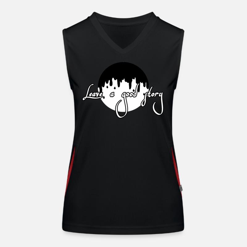 Hinterlasse eine gute Geschichte Funktionelles Kontrast-Tank Top für Frauen