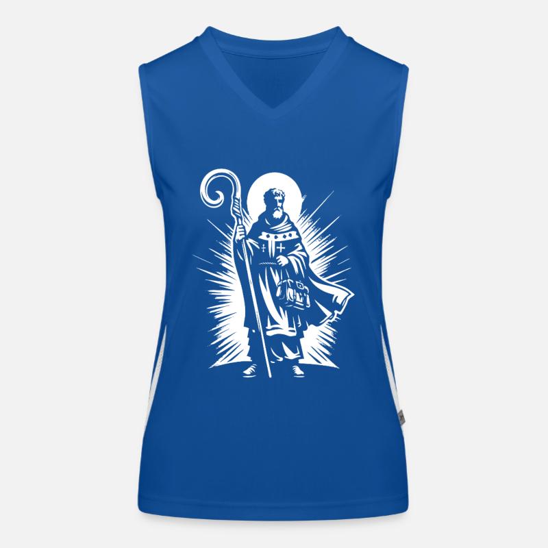 Saint-Nicolas – Design classique Débardeur respirant contrasté Femme