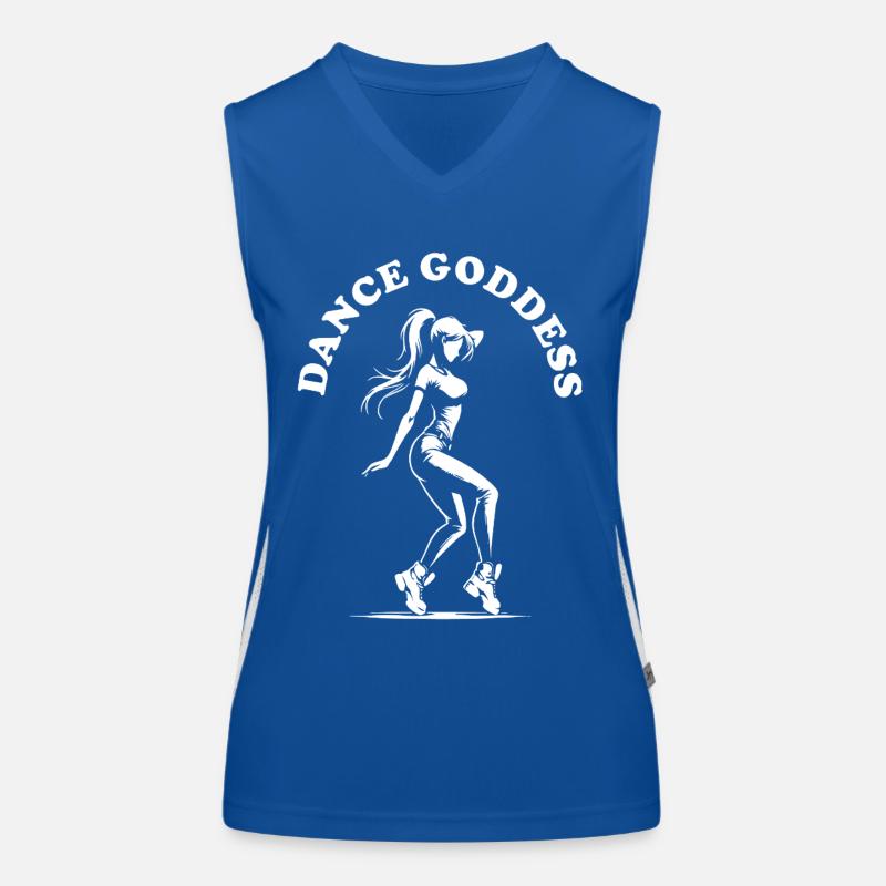 Dance Goddess - Un design élégant pour la danseuse Débardeur respirant contrasté Femme