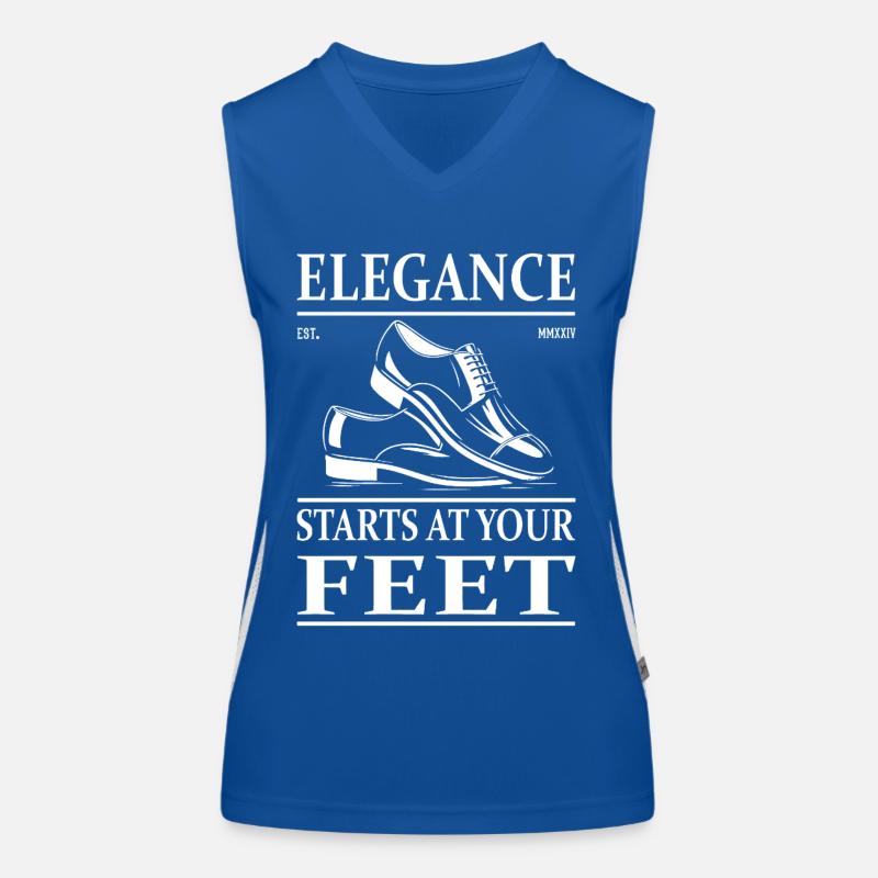 Lackschuhe Design – Glänzend und Elegant Funktionelles Kontrast-Tank Top für Frauen