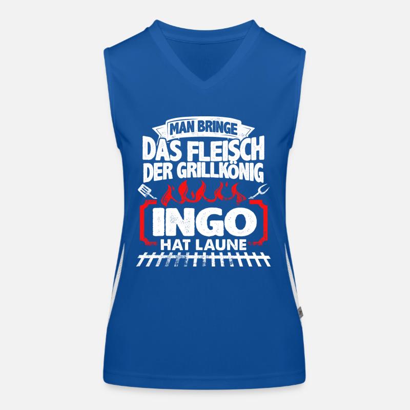 INGO - Grill Funktionelles Kontrast-Tank Top für Frauen
