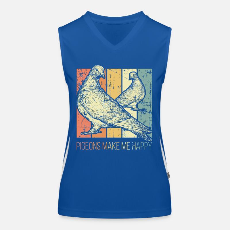 Brieftauben Taube Funktionelles Kontrast-Tank Top für Frauen