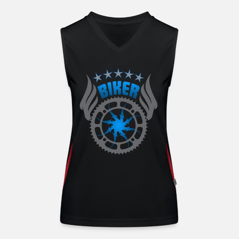 Biker Funktionelles Kontrast-Tank Top für Frauen