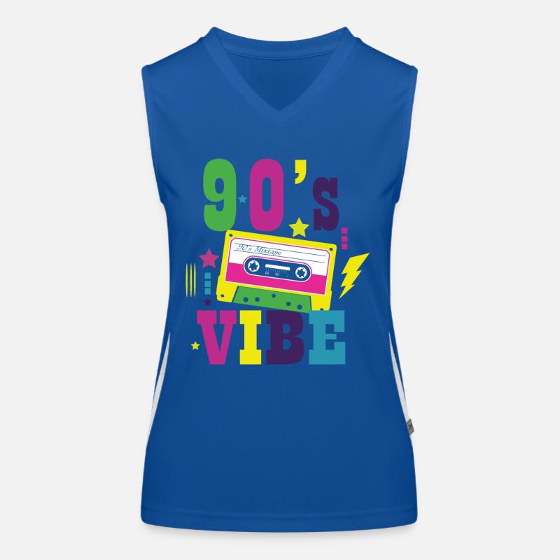 1990iger Sprüche 90s Geschenksidee Funktionelles Kontrast-Tank Top für Frauen