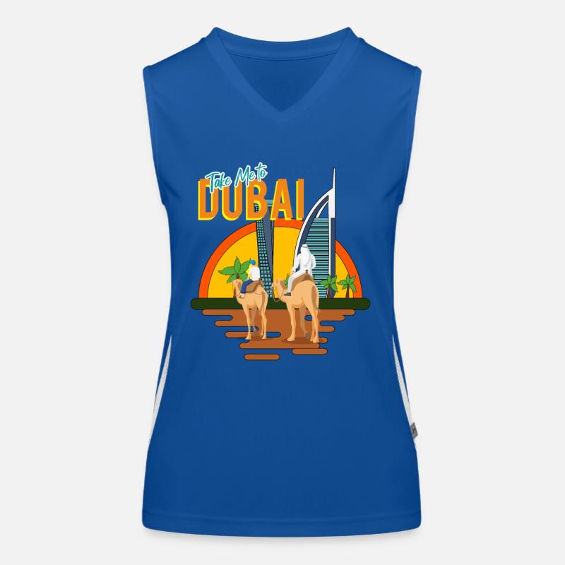 TAKE ME TO DUBAI Women's Functional Contrast Tank Top