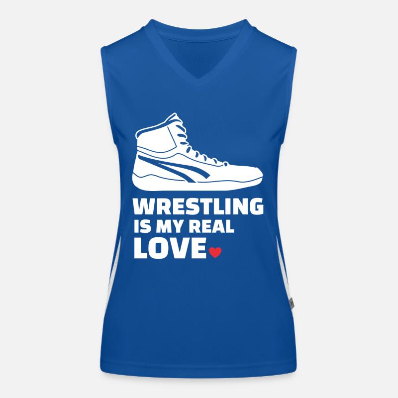 Ich Liebe Es Zu Ringen Funktionelles Kontrast-Tank Top für Frauen