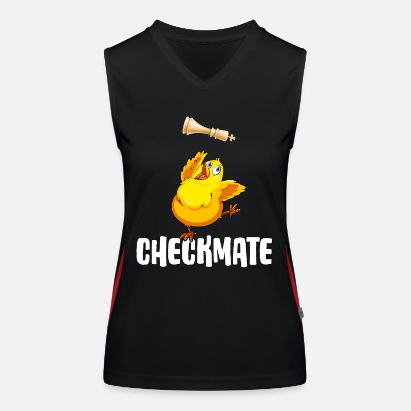 Chess Checkmate Chess player "checkmate" Women's Functional Contrast Tank Top