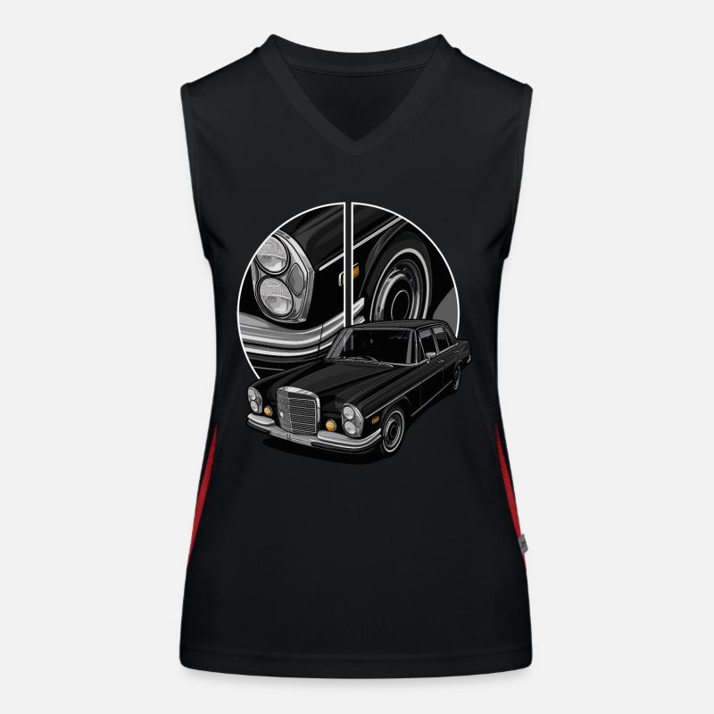 German Classic Car // Illustration Funktionelles Kontrast-Tank Top für Frauen