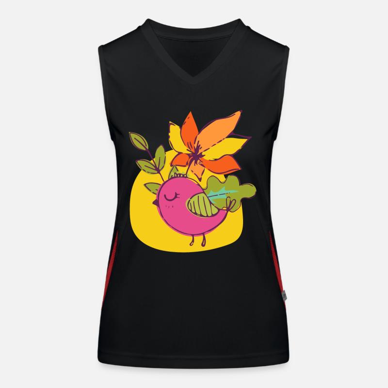 Vogel Funktionelles Kontrast-Tank Top für Frauen