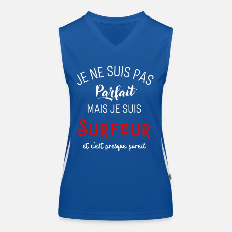 Pas parfait mais surfeur Débardeur respirant contrasté Femme