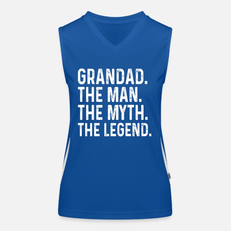 Opa, der Mann, der Mythos, die Legende Funktionelles Kontrast-Tank Top für Frauen