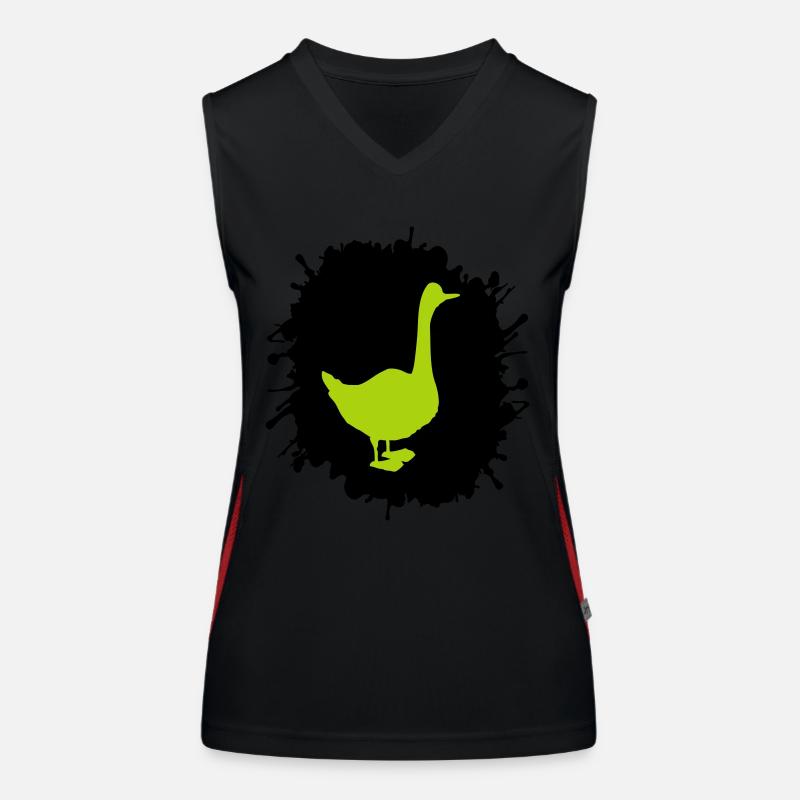 gans splatter Funktionelles Kontrast-Tank Top für Frauen