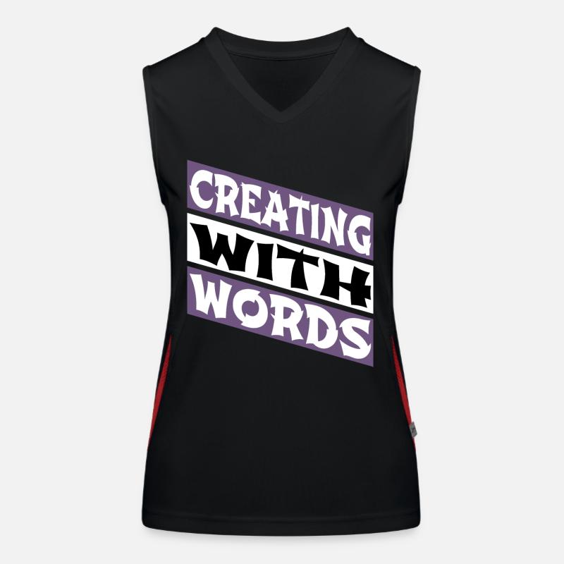 dictons écriture techniques d’écriture Débardeur respirant contrasté Femme