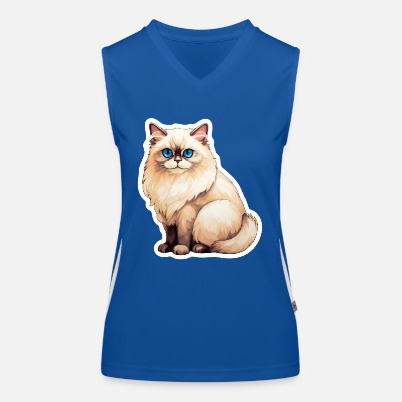 Chat Ragdoll Débardeur respirant contrasté Femme