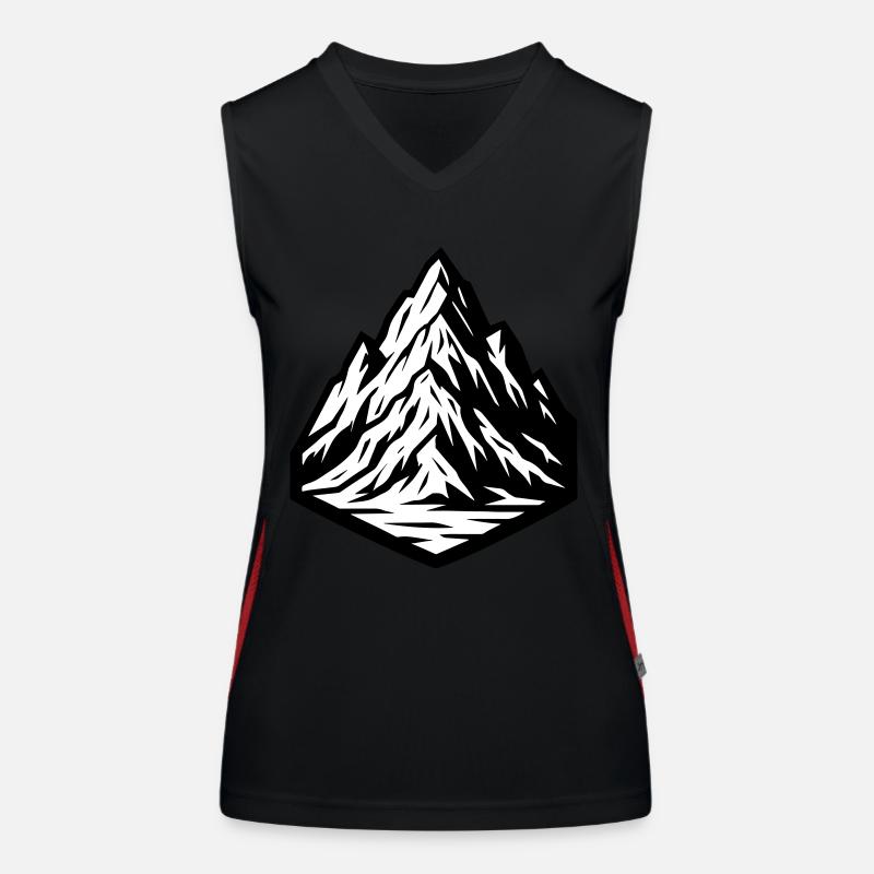 Icône de la montagne Débardeur respirant contrasté Femme