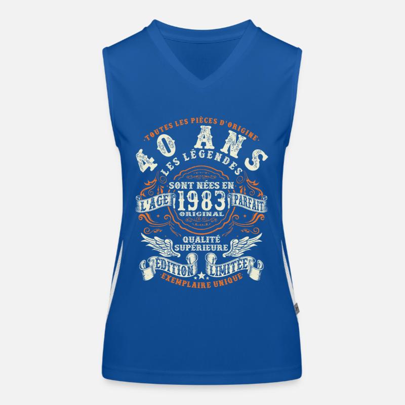 anniversaire 1983 - 40 ans Débardeur respirant contrasté Femme