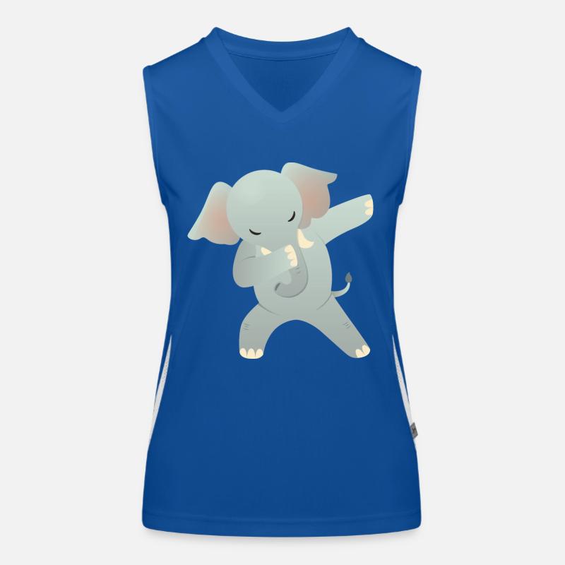 Elephant Dab Dance - Cool Gift Débardeur respirant contrasté Femme