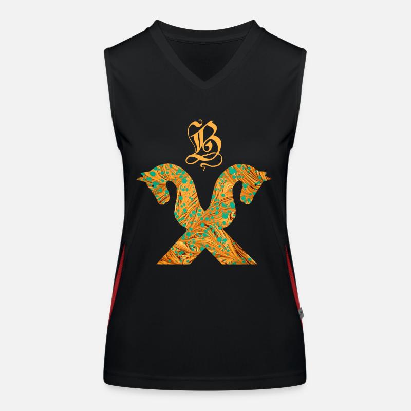 pignon de cheval e 95 b Débardeur respirant contrasté Femme