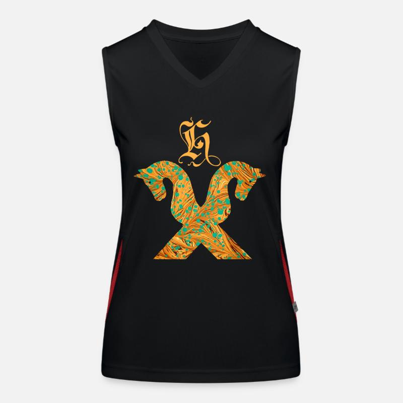 cheval pignon e 95 h Débardeur respirant contrasté Femme