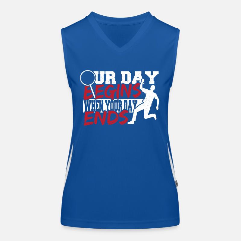 Forensic Investigation, Crime Scene Women's Functional Contrast Tank Top