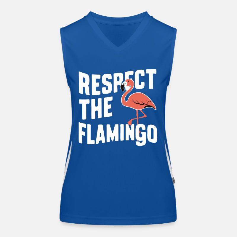 Flamingo Tier Rosa Funktionelles Kontrast-Tank Top für Frauen