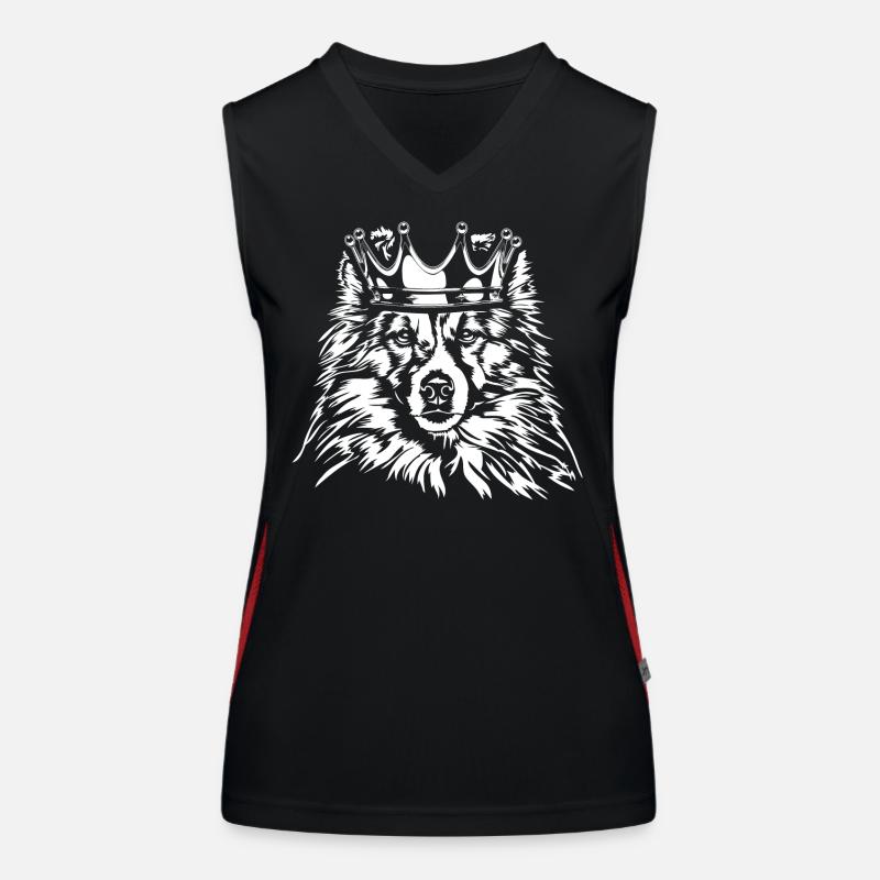 SHELTIE Krone Hunde Hund Wilsigns Funktionelles Kontrast-Tank Top für Frauen