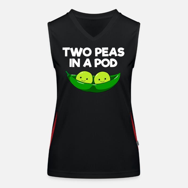 Two Peas in a Pod Women's Functional Contrast Tank Top