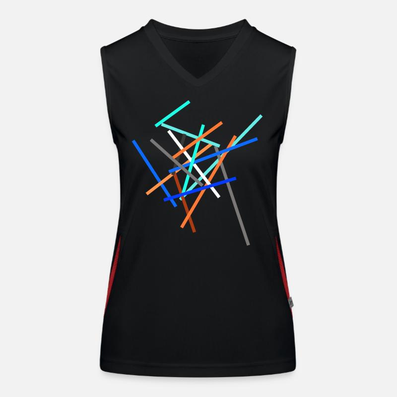 Abstrakt moderne Scifi-konstruktion Funktionel kontrast tanktop til damer