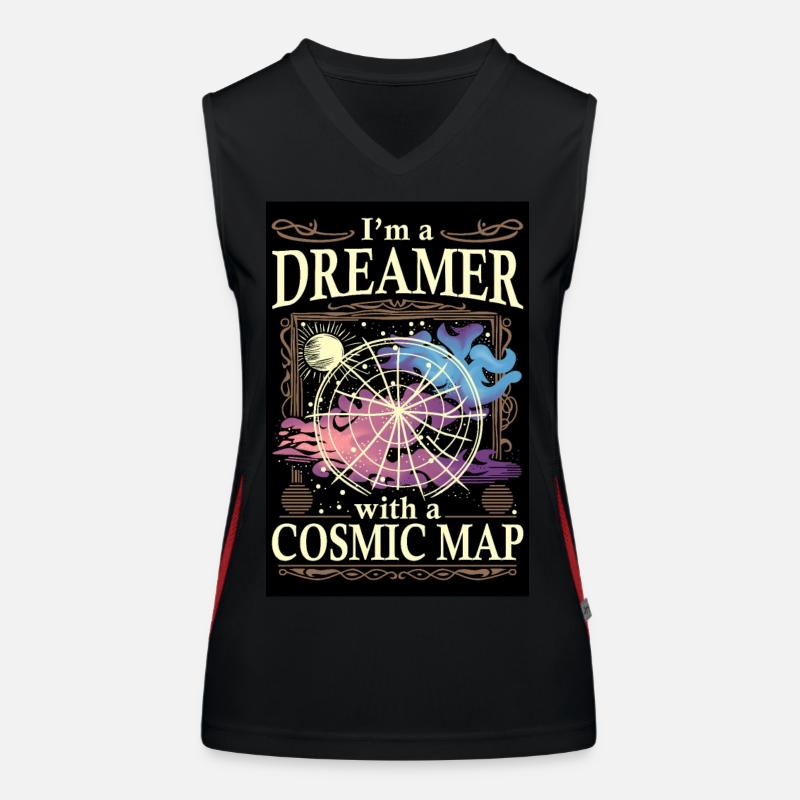 Ich bin ein Träumer Funktionelles Kontrast-Tank Top für Frauen