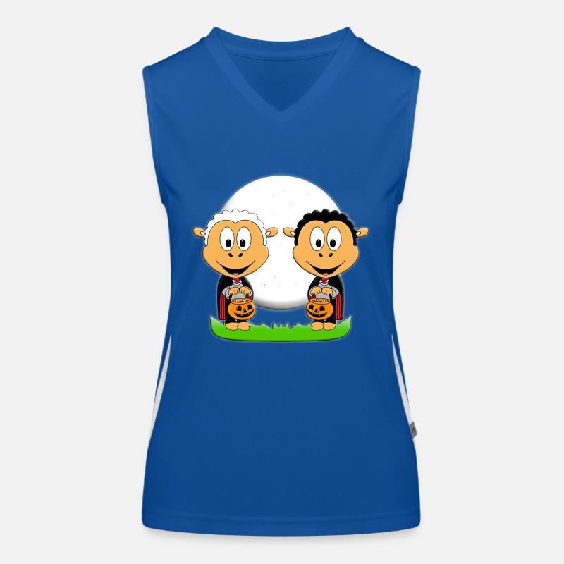SCHAFE - HALLOWEEN - SÜßES ODER SAURES TOUR Funktionelles Kontrast-Tank Top für Frauen