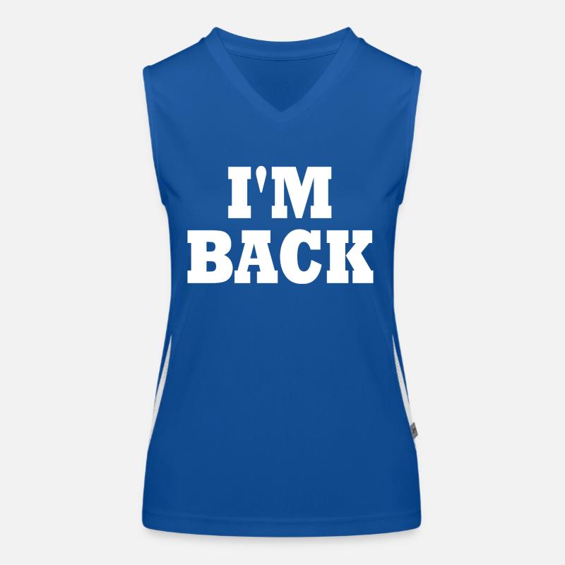 Im back Funktionelles Kontrast-Tank Top für Frauen