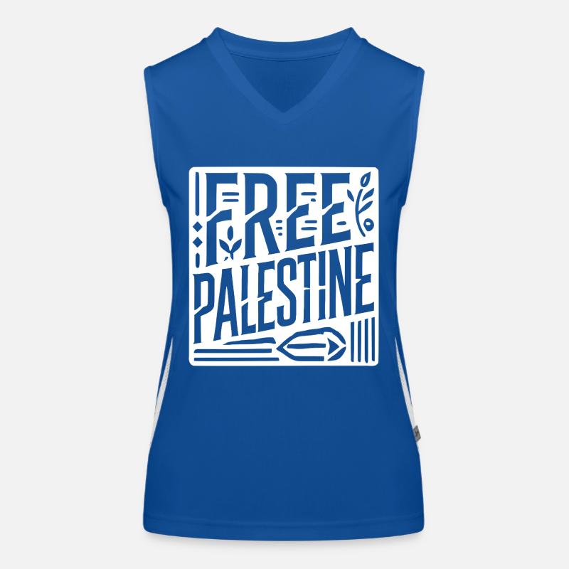 Free palestine Débardeur respirant contrasté Femme