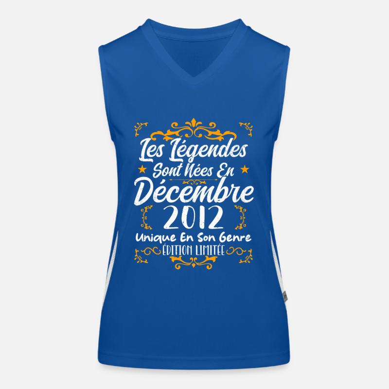 Vintage, Cadeau Anniversaire Décembre 2012 Débardeur respirant contrasté Femme