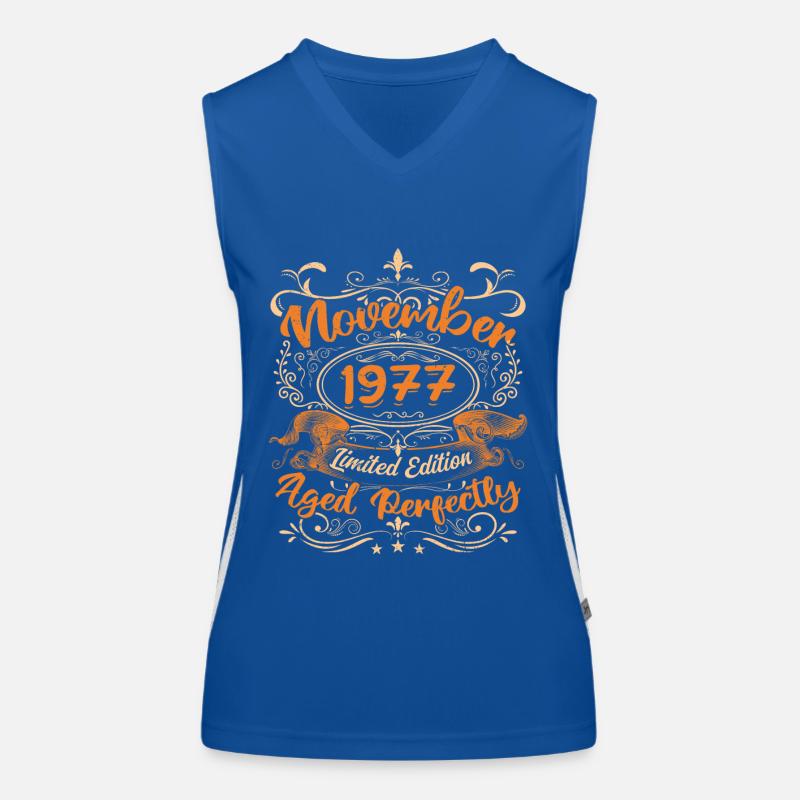 November 1977 Limitierte Auflage Funktionelles Kontrast-Tank Top für Frauen