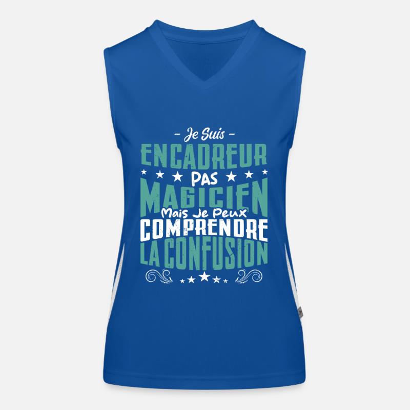 Je Suis Encadreur Pas Magicien Débardeur respirant contrasté Femme