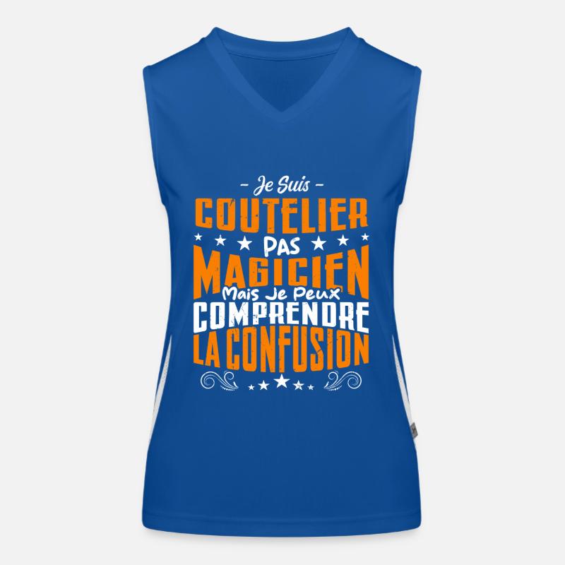 Je Suis Coutelier Pas Magicien Débardeur respirant contrasté Femme