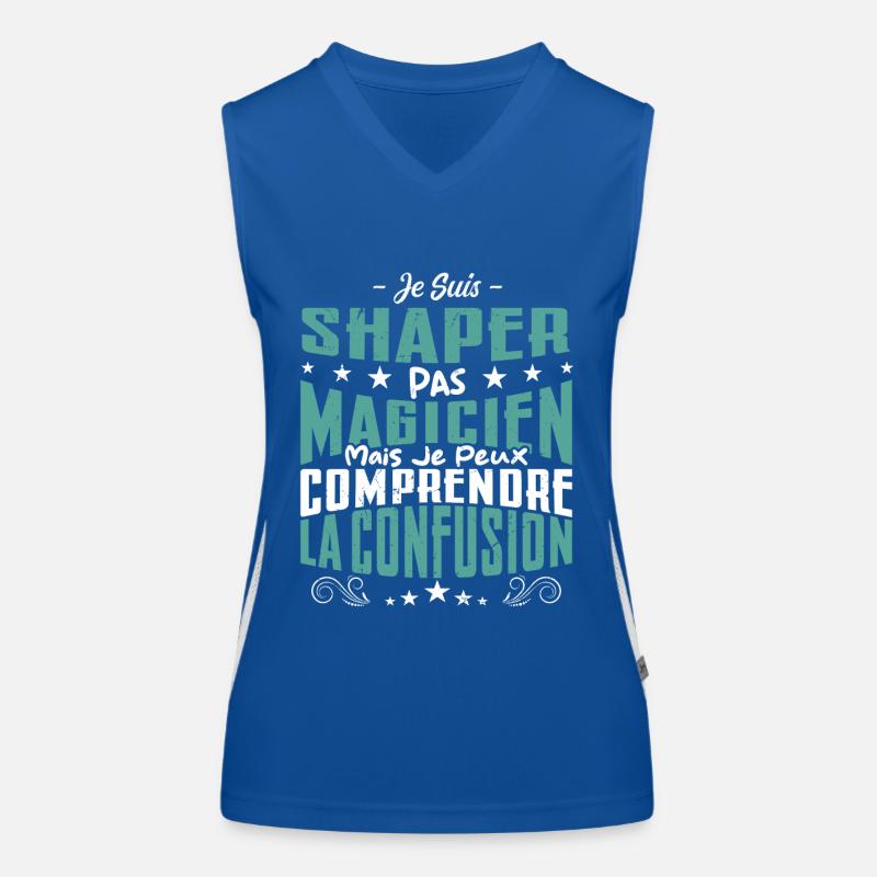 Je Suis Shaper Pas Magicien Débardeur respirant contrasté Femme