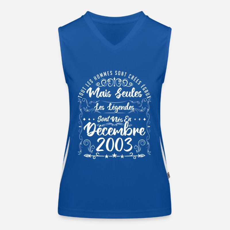 décembre 2003 Débardeur respirant contrasté Femme