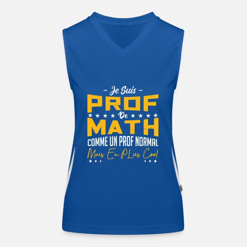 Je Suis Prof De Math Débardeur respirant contrasté Femme