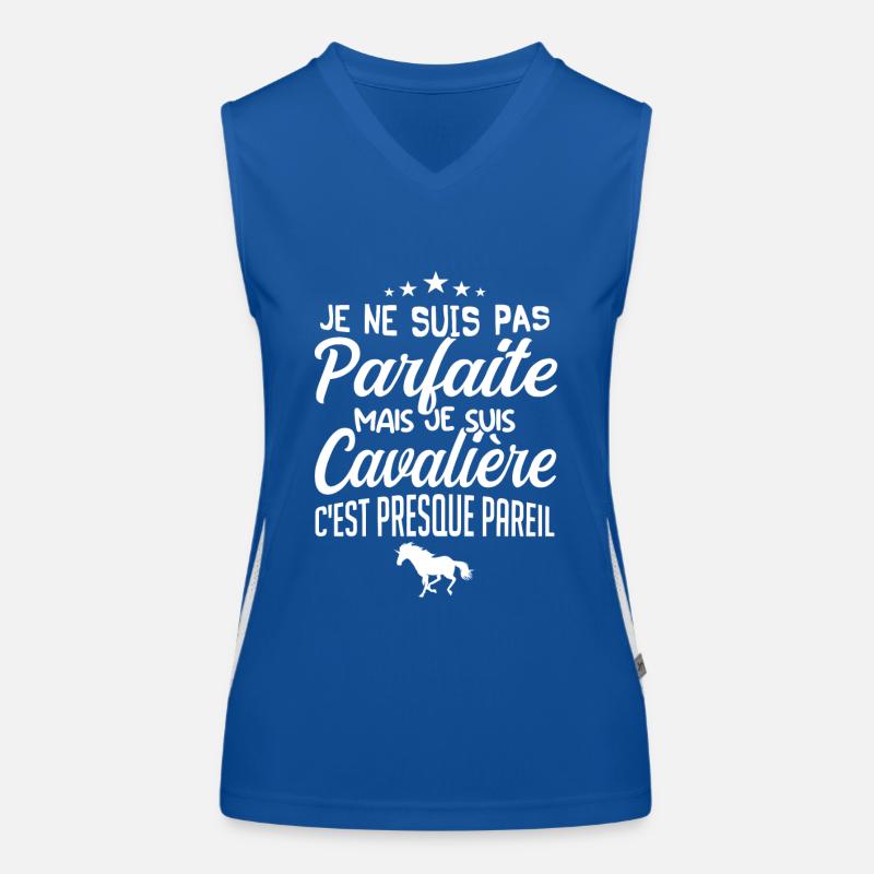 CAVALIÈRE PARFAITE Débardeur respirant contrasté Femme