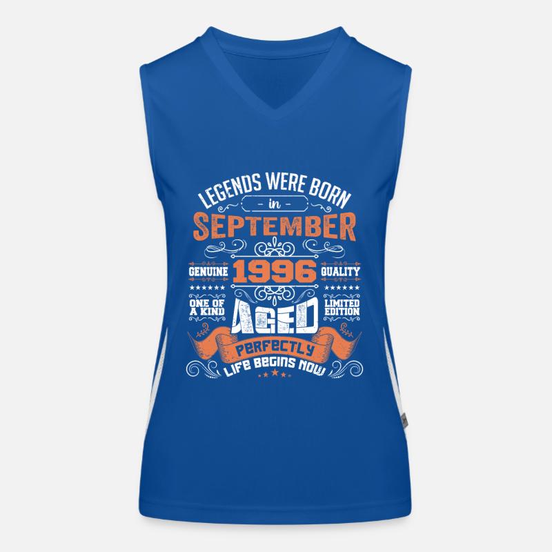 Legenden wurden im September 1996 geboren | Geschenkideen Funktionelles Kontrast-Tank Top für Frauen