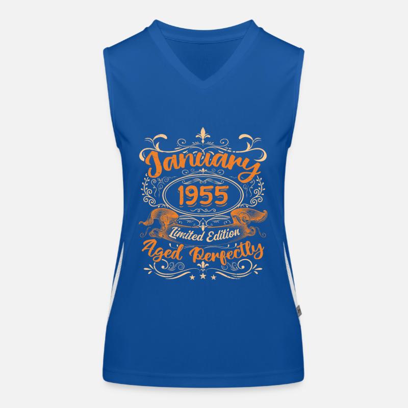 Januar 1955 | Perfekt gealtert | Limitierte Auflage Funktionelles Kontrast-Tank Top für Frauen