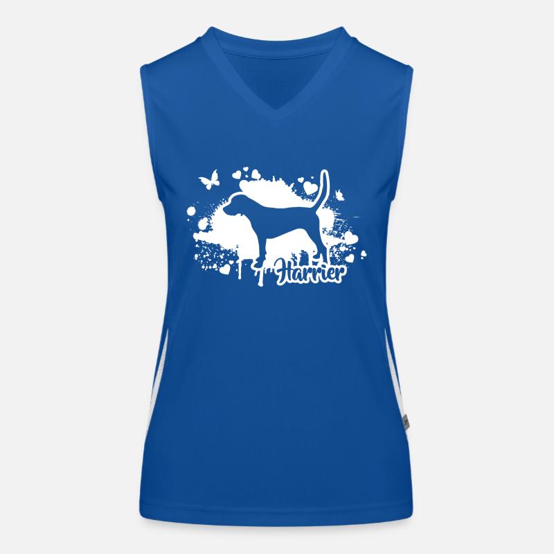 HARRIER Hunde Jagdhunde Jäger Wilsigns Funktionelles Kontrast-Tank Top für Frauen