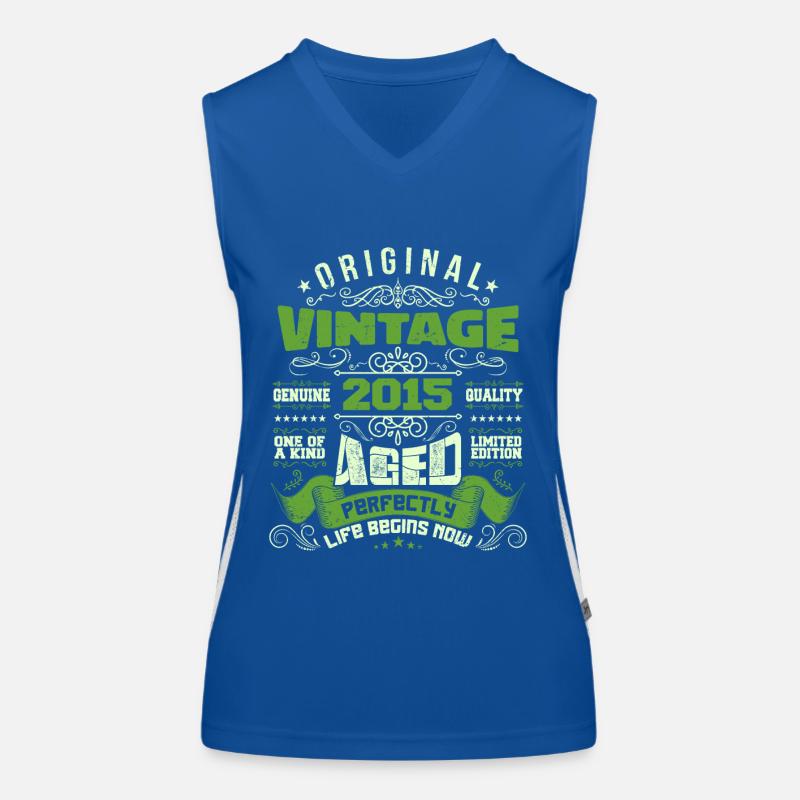 Vintage Anniversary 2015 - Retro Gift Women's Functional Contrast Tank Top