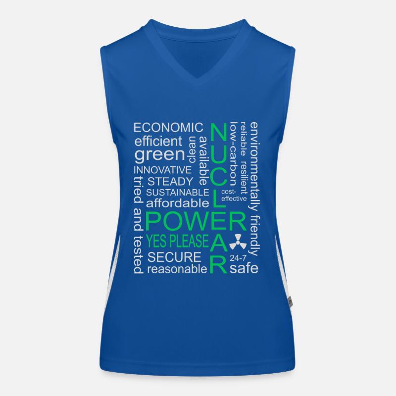 Atomkraft, Ja bitte, Kernenergie Funktionelles Kontrast-Tank Top für Frauen