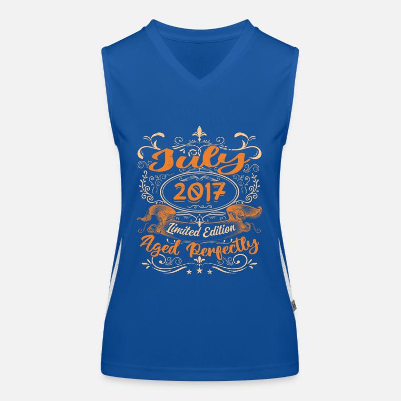 Juli 2017 Jubiläums Vintage Geschenkidee 2017 Funktionelles Kontrast-Tank Top für Frauen