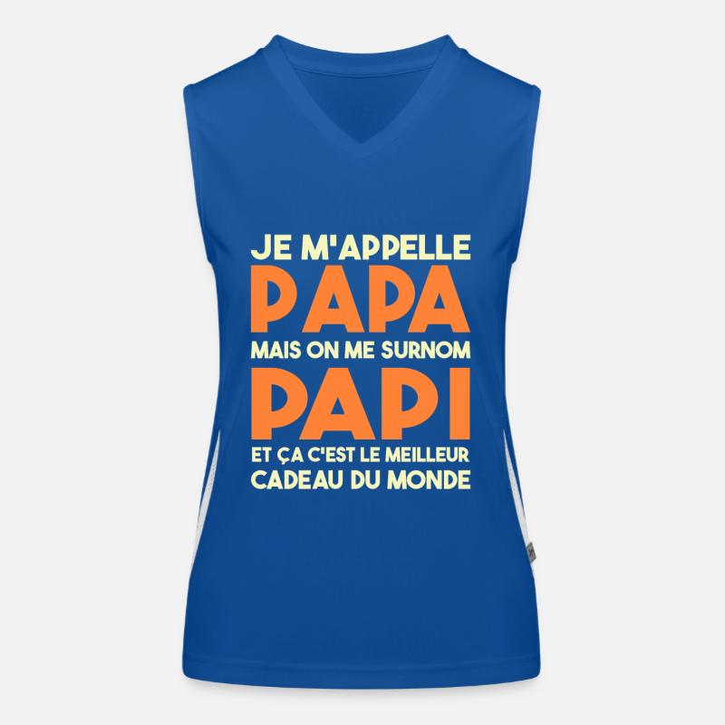 Je M'appelle Papa Mais On Me Surnom Papi Cadeau Débardeur respirant contrasté Femme