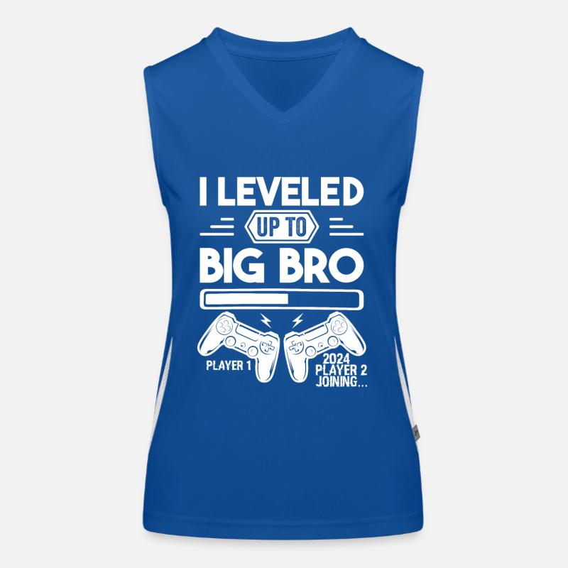 I Leveled Up To Big Bro Player 2 Joining - Brother Women's Functional Contrast Tank Top